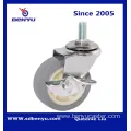 Light Duty Swivel Caster Side Brake for Furniture